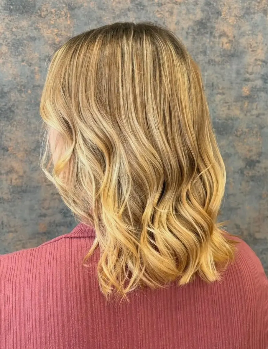 Golden balayage at Deesigner Hair Studio, Ipswich, by Daisy