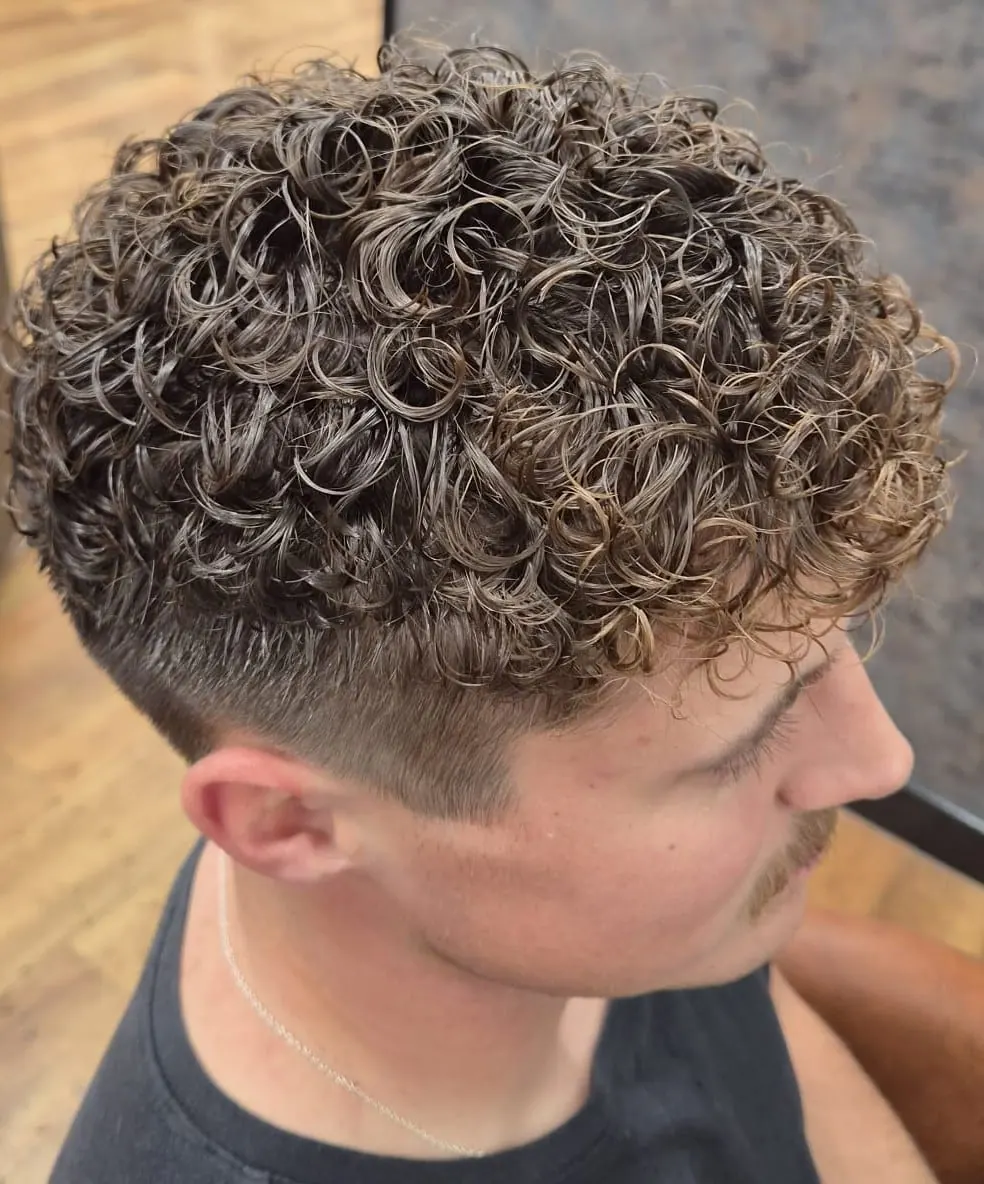 Gent's cut and perm at Deesigner Hair Studio, Ipswich, by Lyndsie