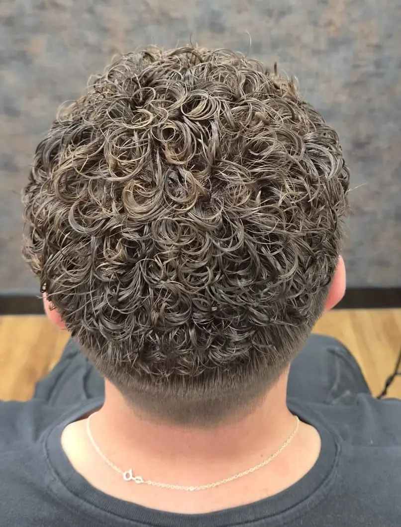 Gent's cut and perm at Deesigner Hair Studio, Ipswich, by Lyndsie
